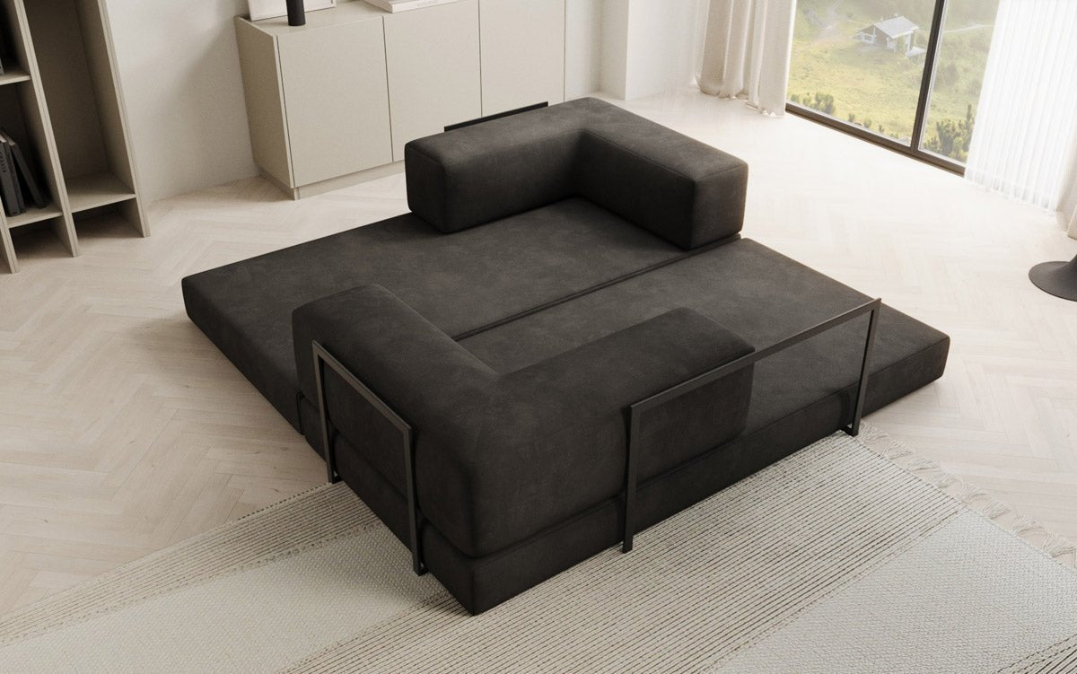 Canapé design Lazy 3 places en Velours