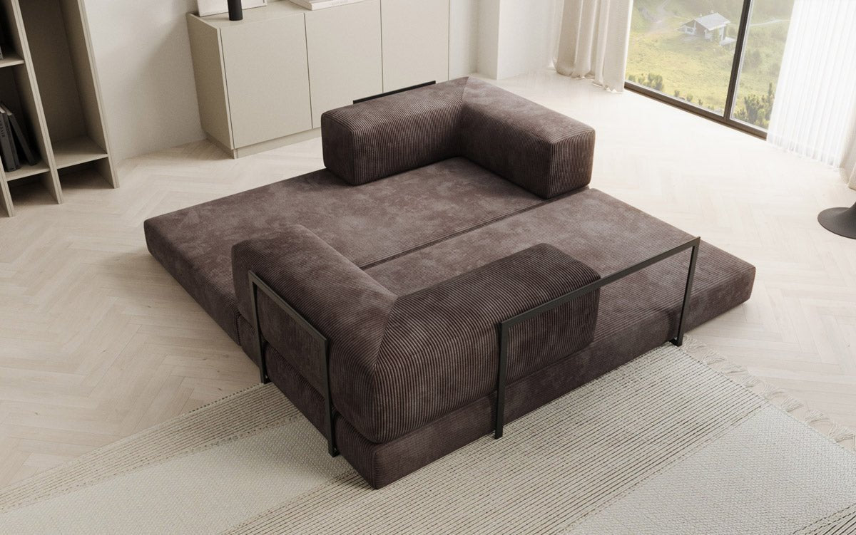 Canapé design Lazy 3 places en Côtelé