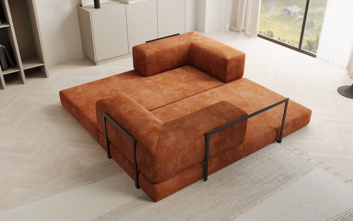 Canapé design Lazy 3 places en Côtelé