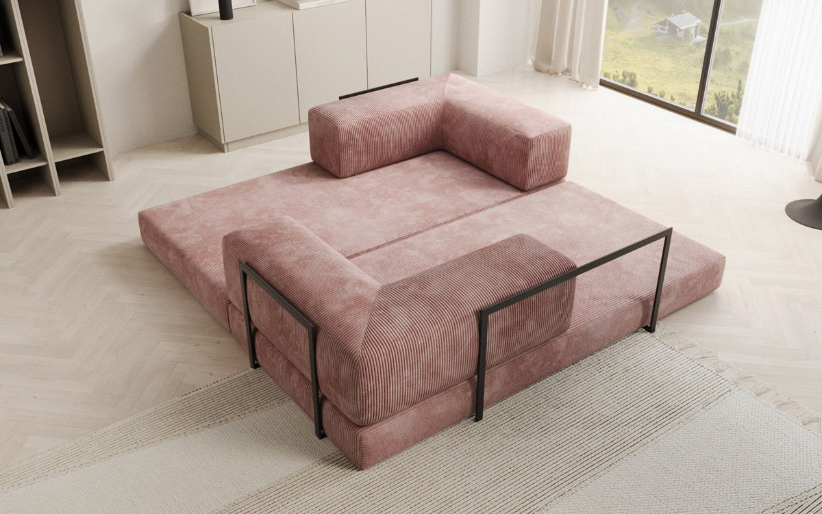 Canapé design Lazy 3 places en Côtelé