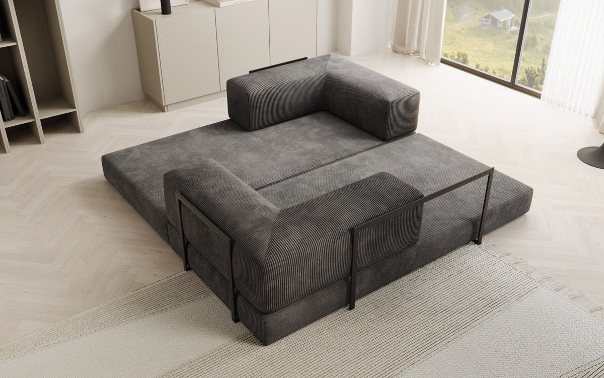 Canapé design Lazy 3 places en Côtelé