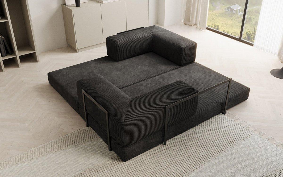 Canapé design Lazy 3 places en Côtelé