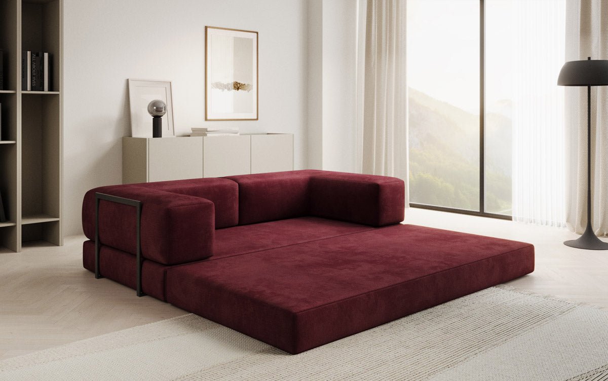 Canapé design Lazy 3 places en Velours