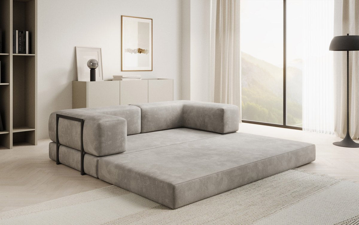 Canapé design Lazy 3 places en Velours