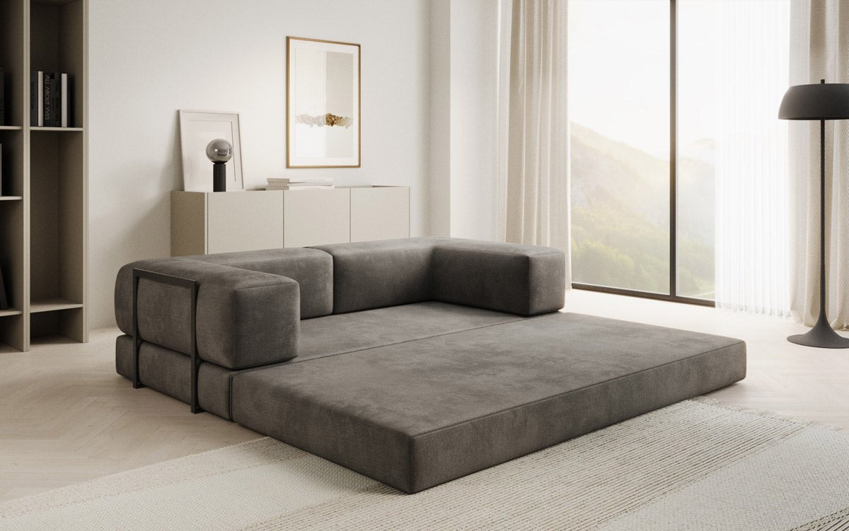 Canapé design Lazy 3 places en Velours