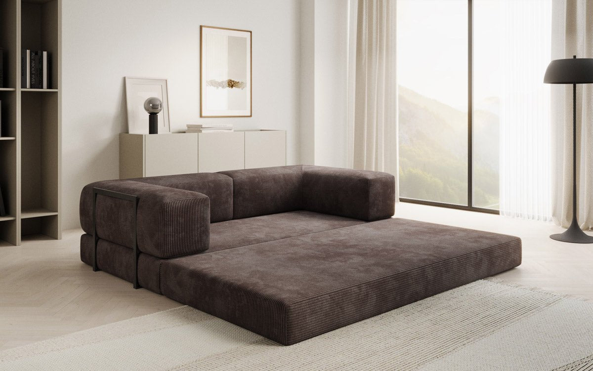 Canapé design Lazy 3 places en Côtelé