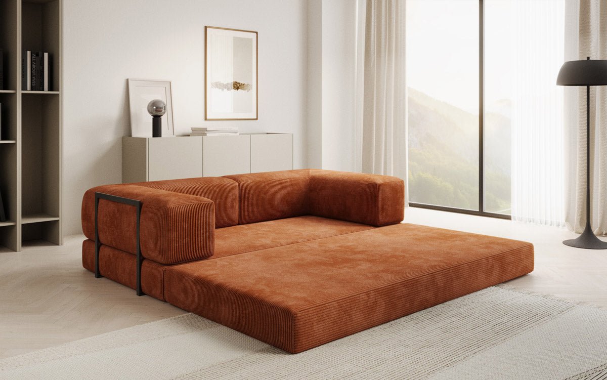 Canapé design Lazy 3 places en Côtelé