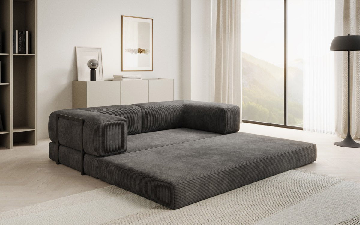 Canapé design Lazy 3 places en Côtelé