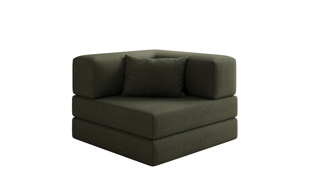 Canapé fauteuil Lazy en Bouclé
