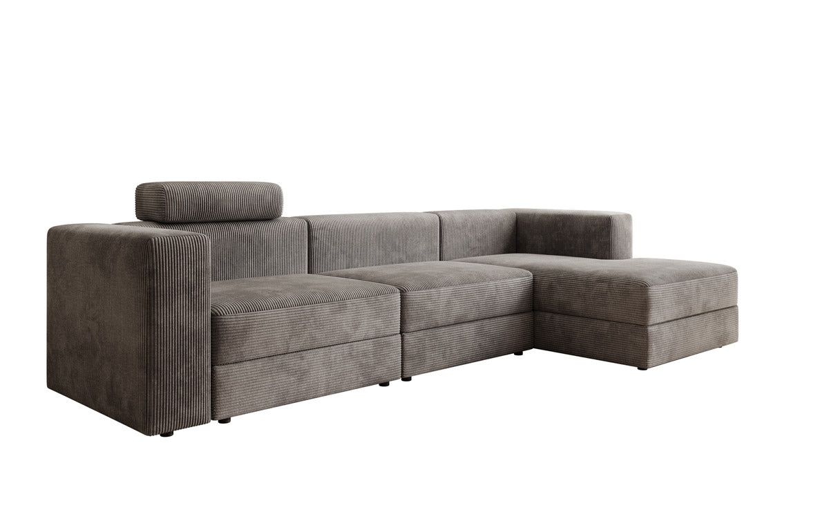 Designer Sofa Stockholm in Cord mit Stauraum