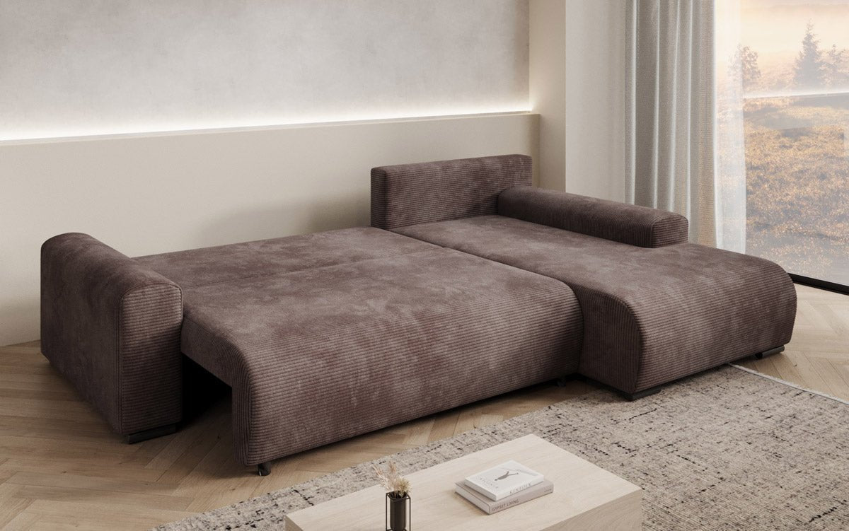 Designer Sofa Hanna mit Schlaffunktion und Stauraum