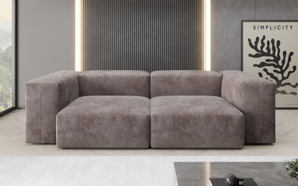 Designer 2 Sitzer Sofa Snug in Cord