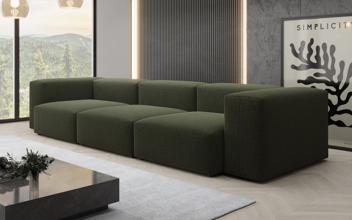 Designer 3 Sitzer Sofa Snug in Bouclé