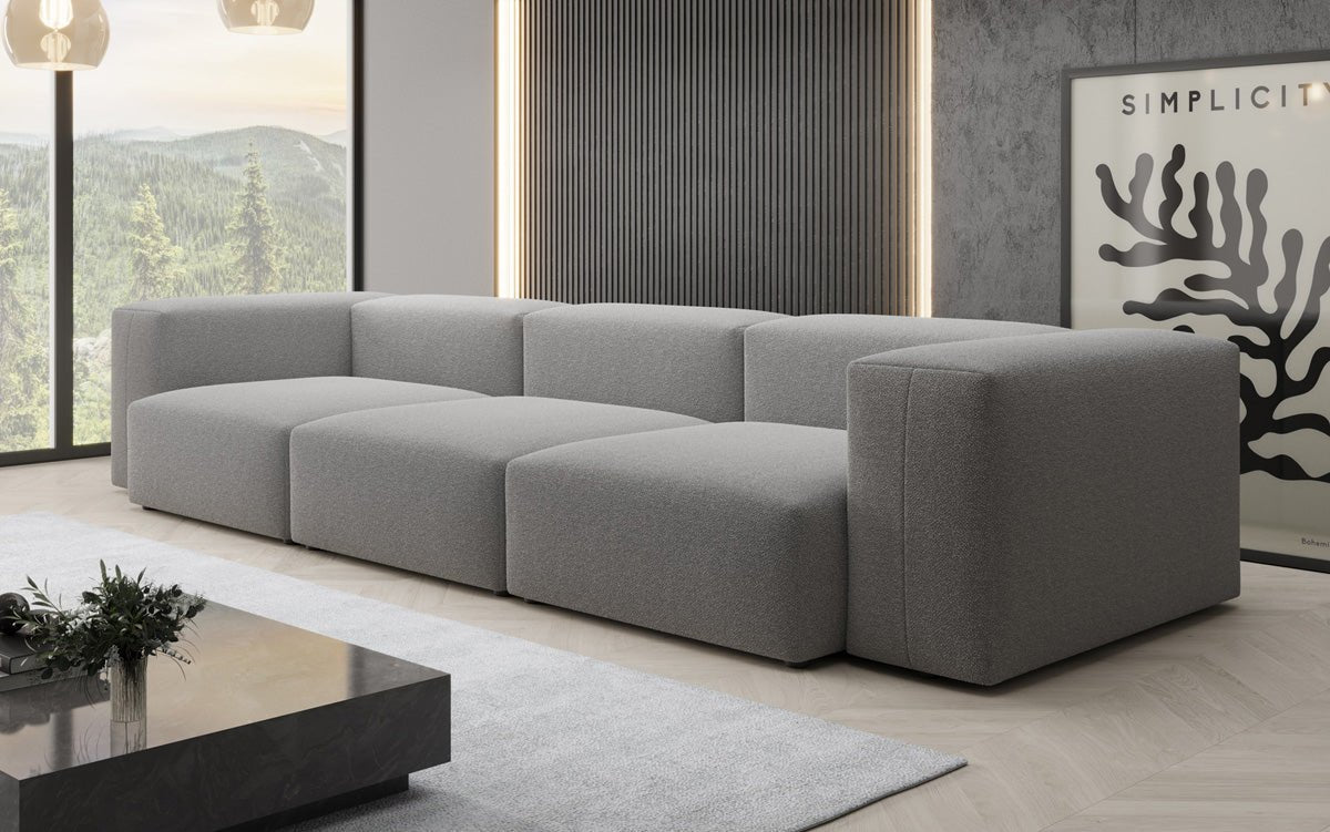 Designer 3 Sitzer Sofa Snug in Bouclé