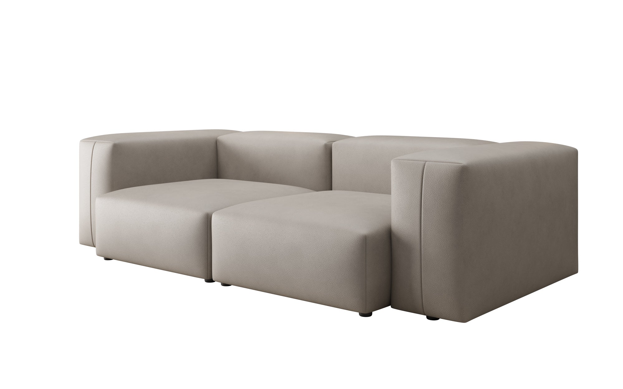 Designer 2 Sitzer Sofa Snug in Echtleder