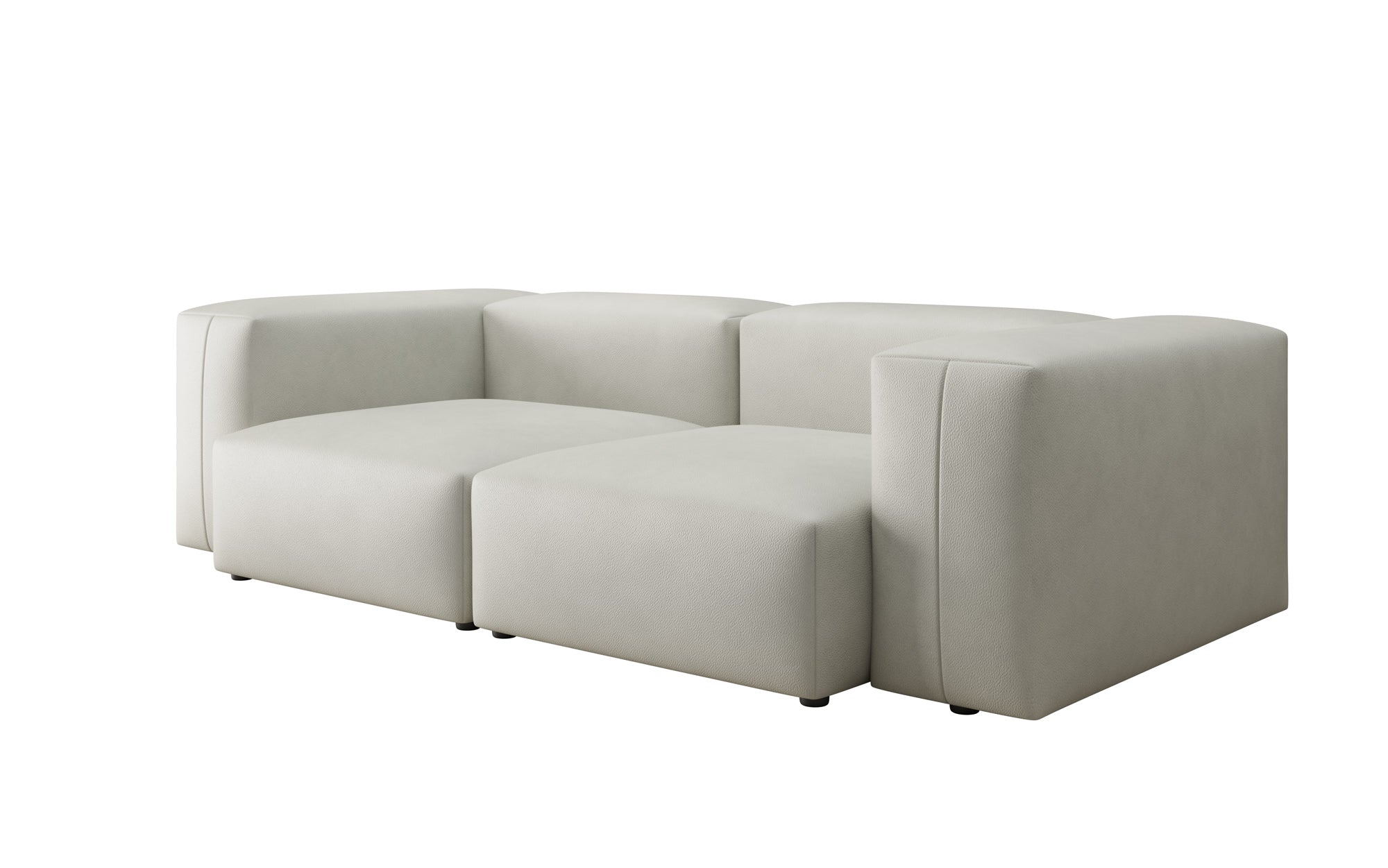 Designer 2 Sitzer Sofa Snug in Echtleder