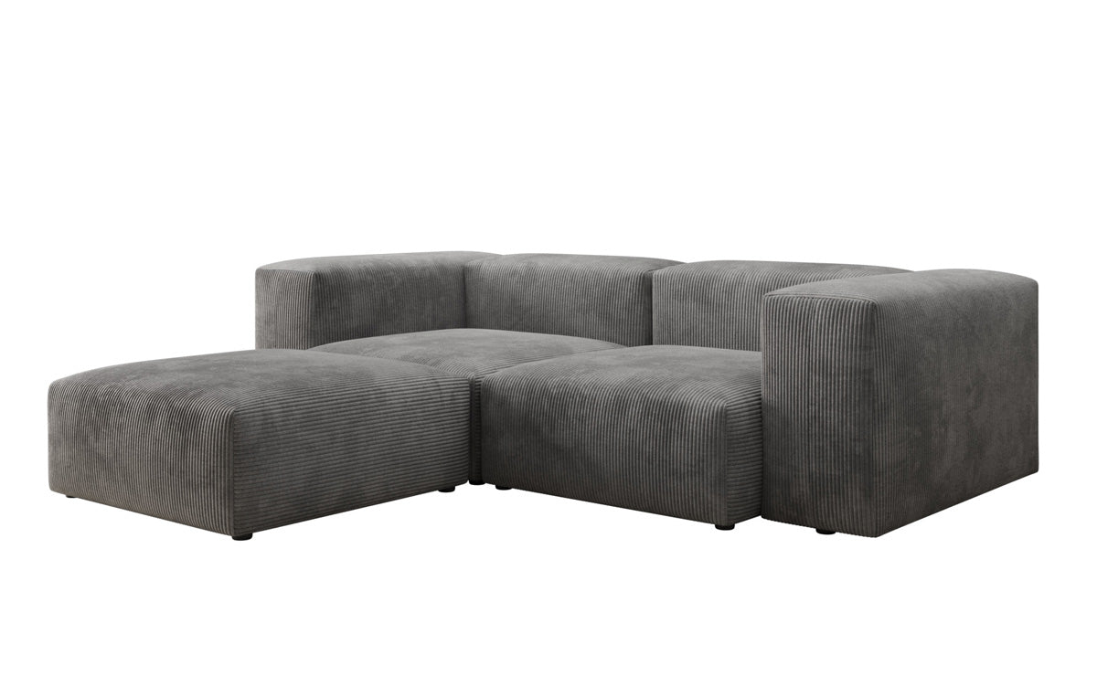 Designer L Sofa Snug Mini in Ribstof