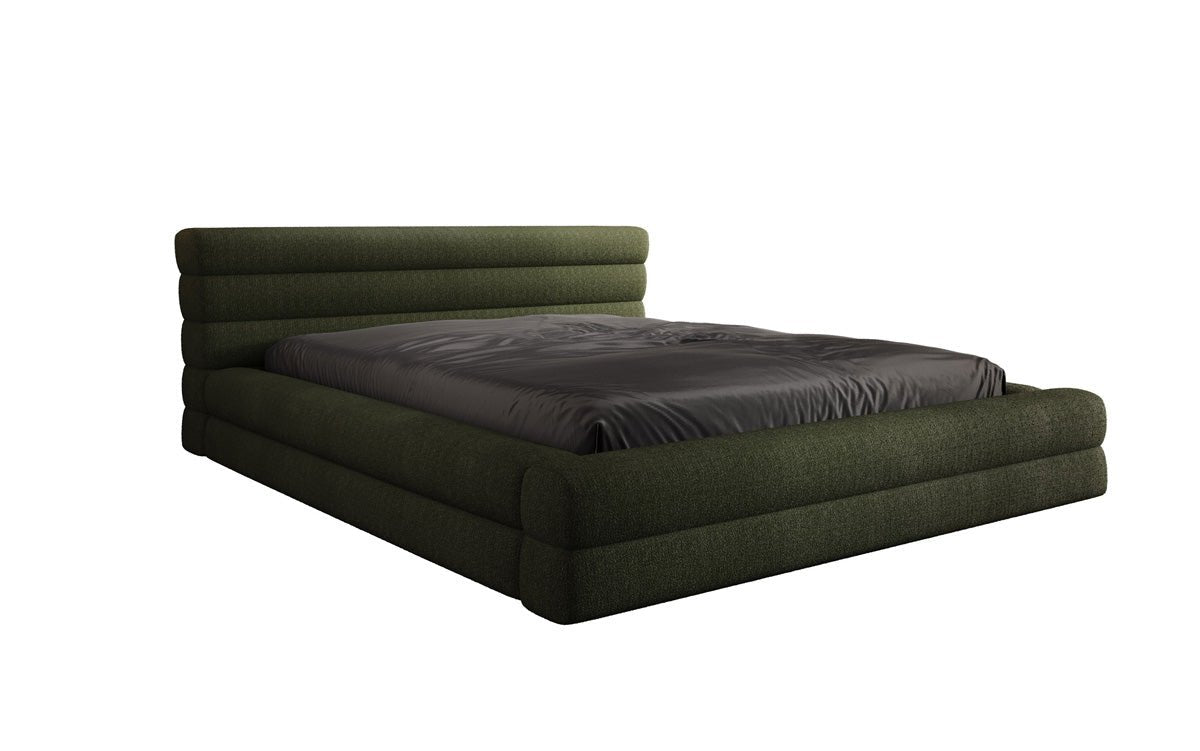 Designer Polsterbett Velana Bouclé mit Stauraum