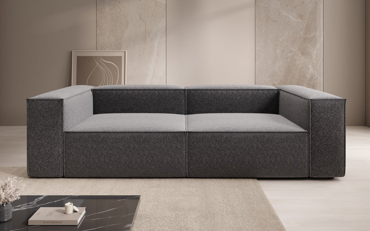 Designer Sofa Lesley 3 Sitzer in Strukturstoff