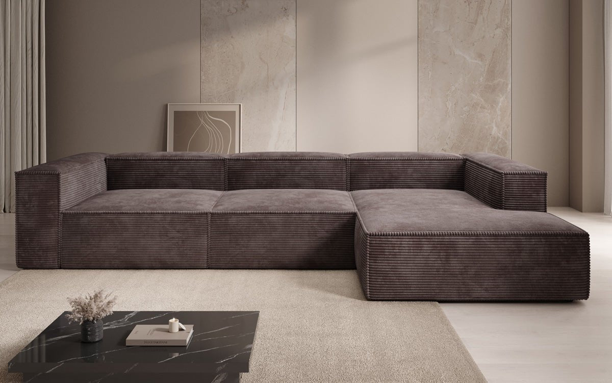 Designer Sofa Lesley L in Cord