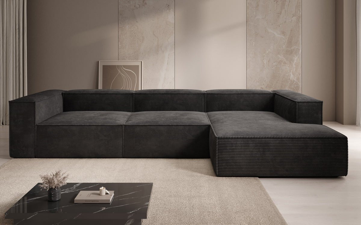 Designer Sofa Lesley L in Cord