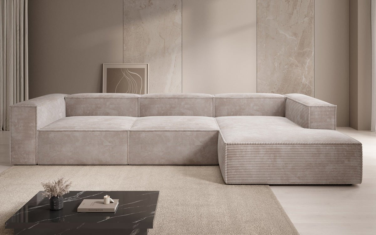 Designer Sofa Lesley L in Cord