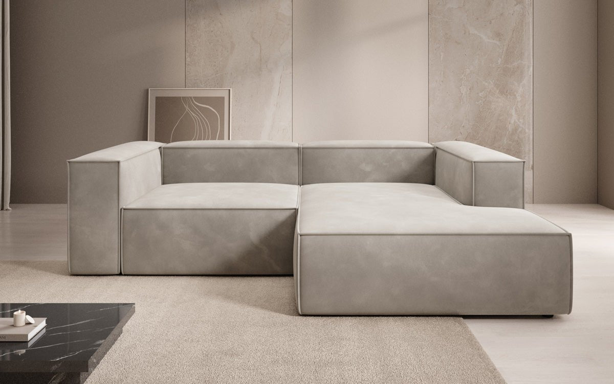 Designer Sofa Lesley L Mini in Samt