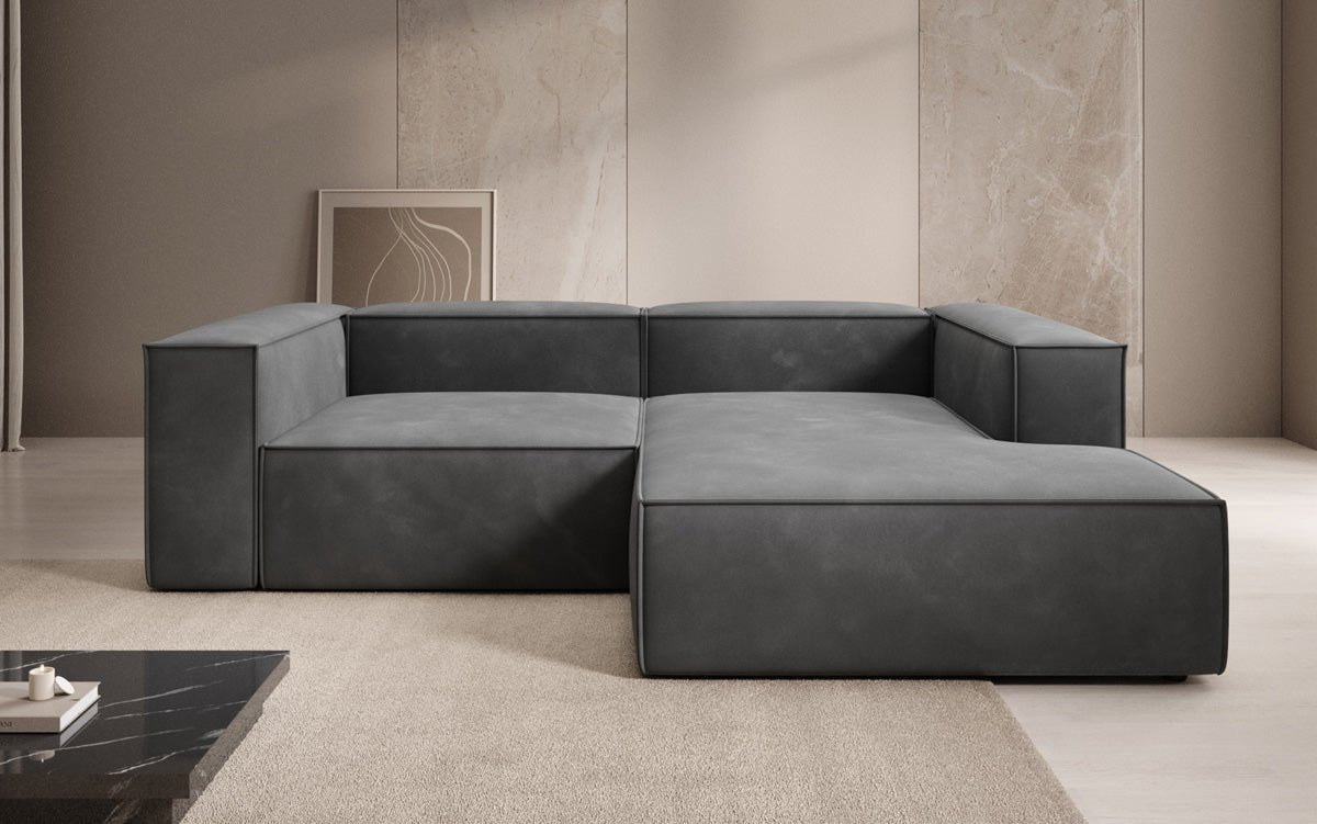 Designer Sofa Lesley L Mini in Samt