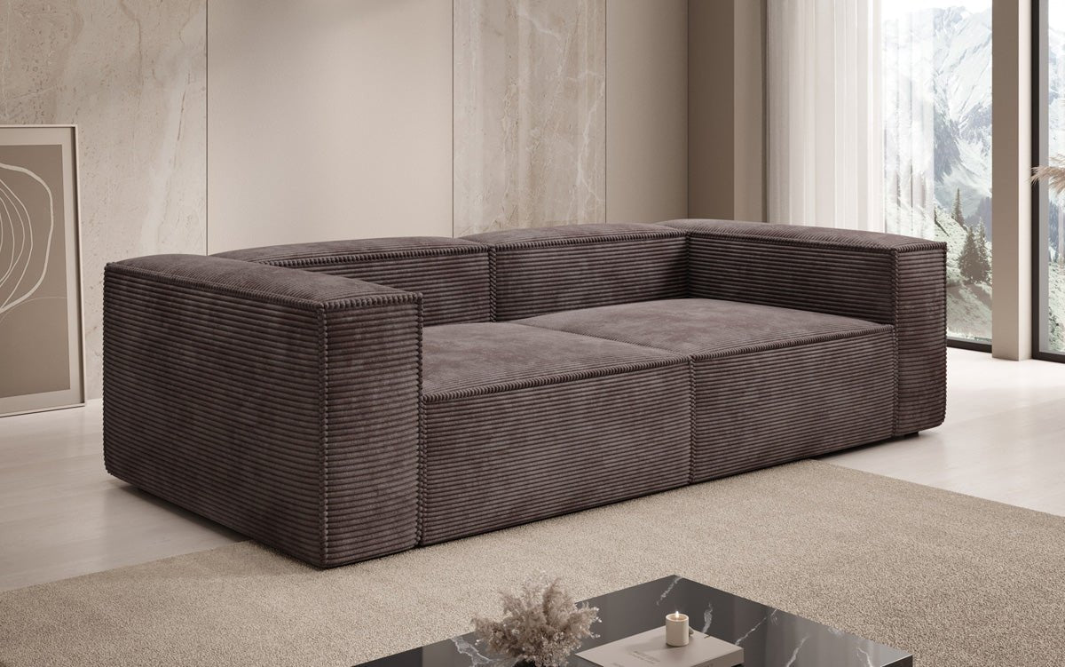 Designer Sofa Lesley 3 Sitzer in Cord