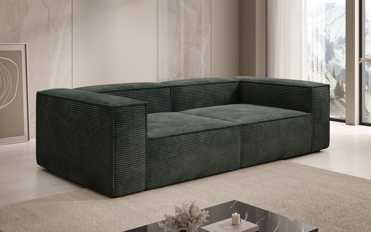 Designer Sofa Lesley 3 Sitzer in Cord