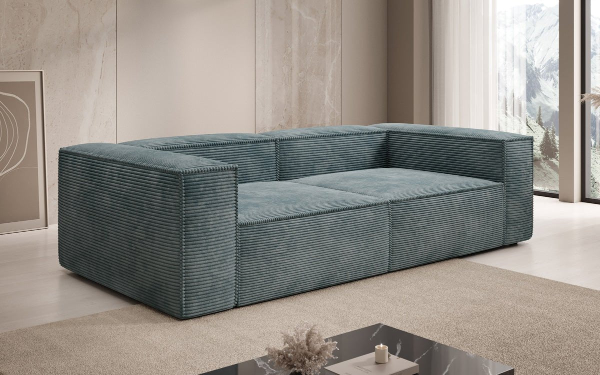 Designer Sofa Lesley 3 Sitzer in Cord