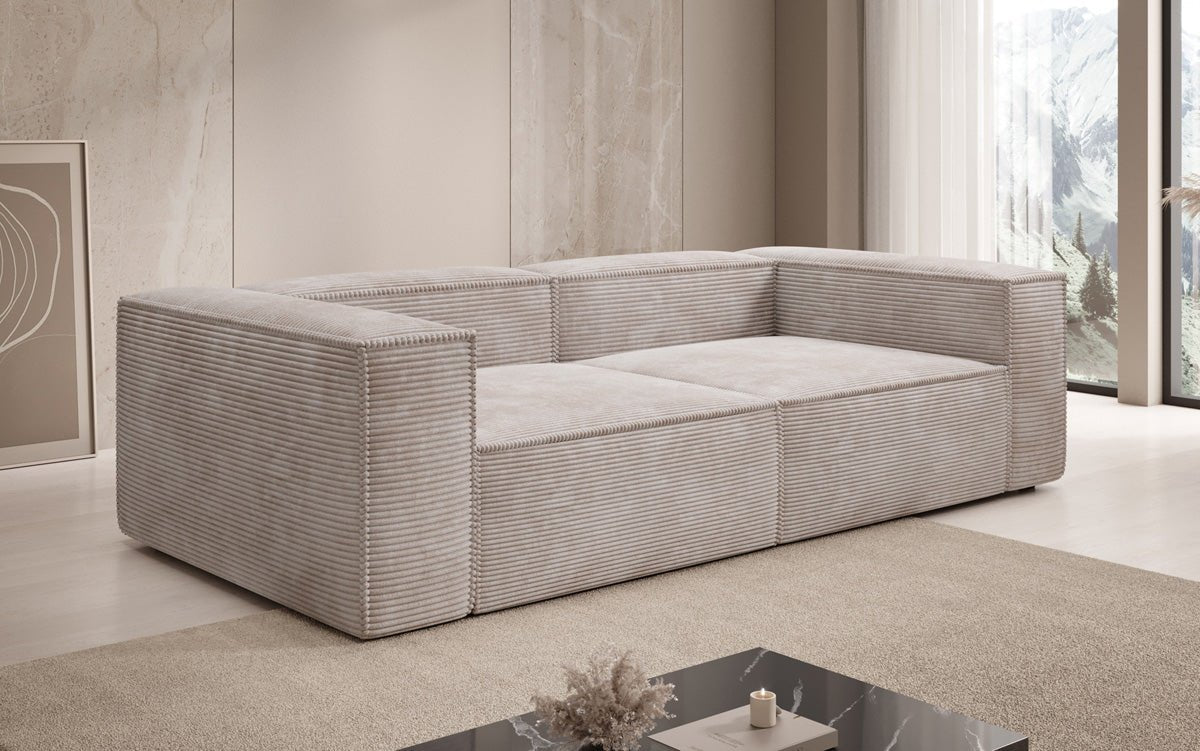 Designer Sofa Lesley 3 Sitzer in Cord