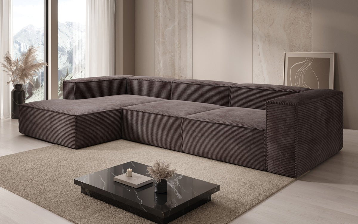 Designer Sofa Lesley L in Cord
