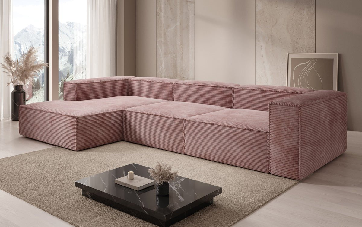 Designer Sofa Lesley L in Cord