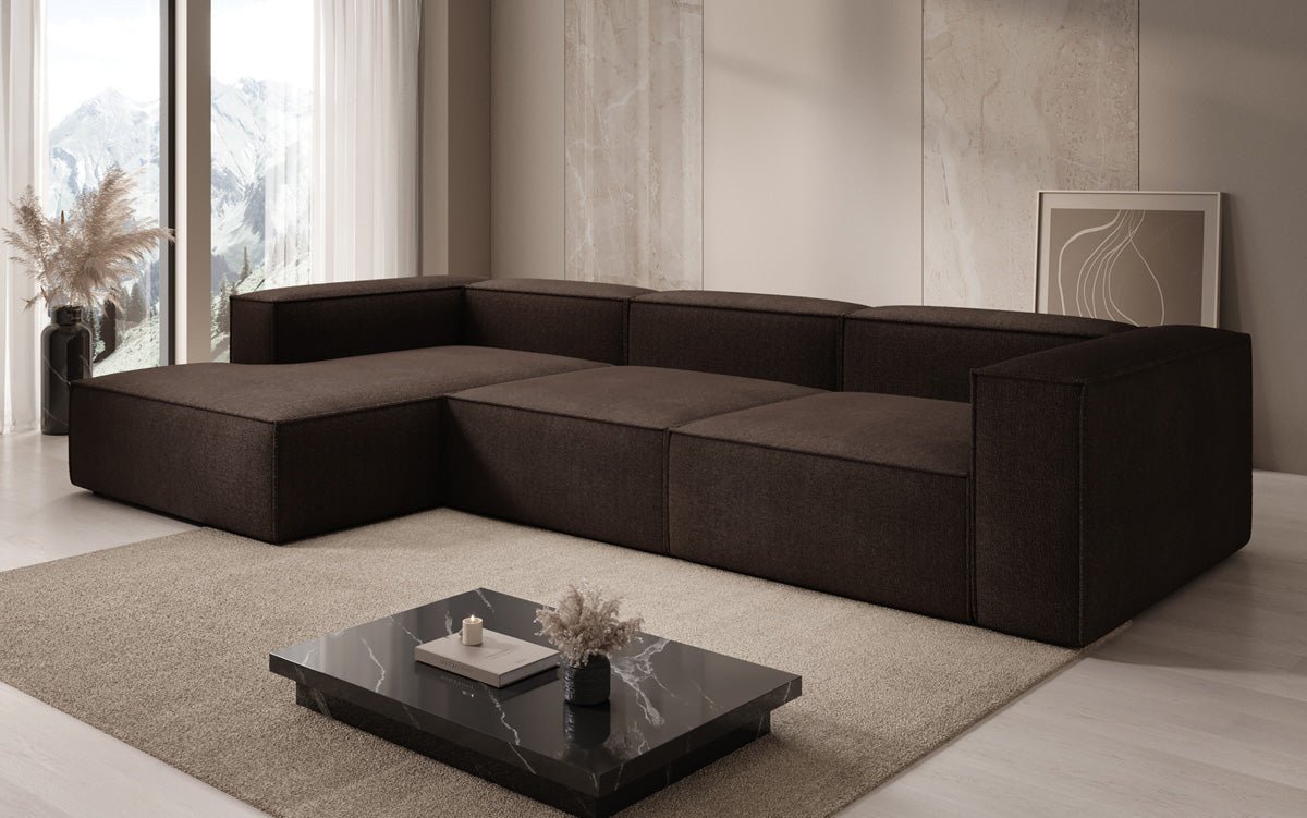 Designer Sofa Lesley L in Bouclé