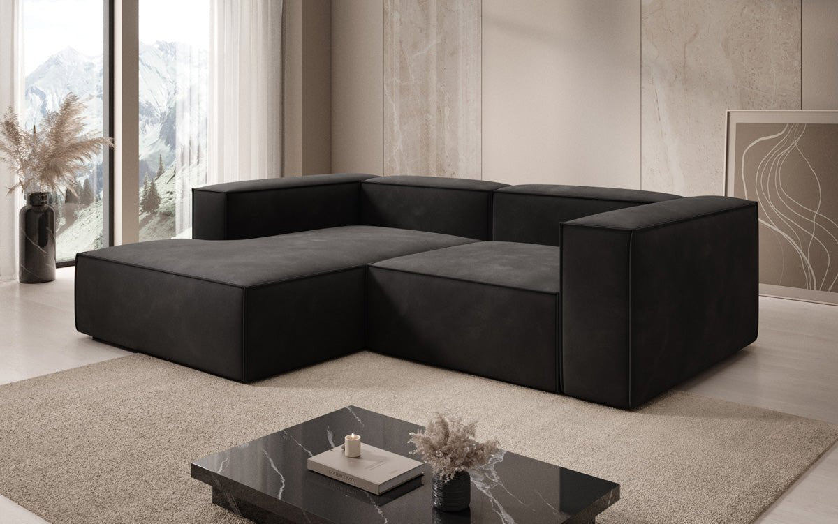 Designer Sofa Lesley L Mini in Samt