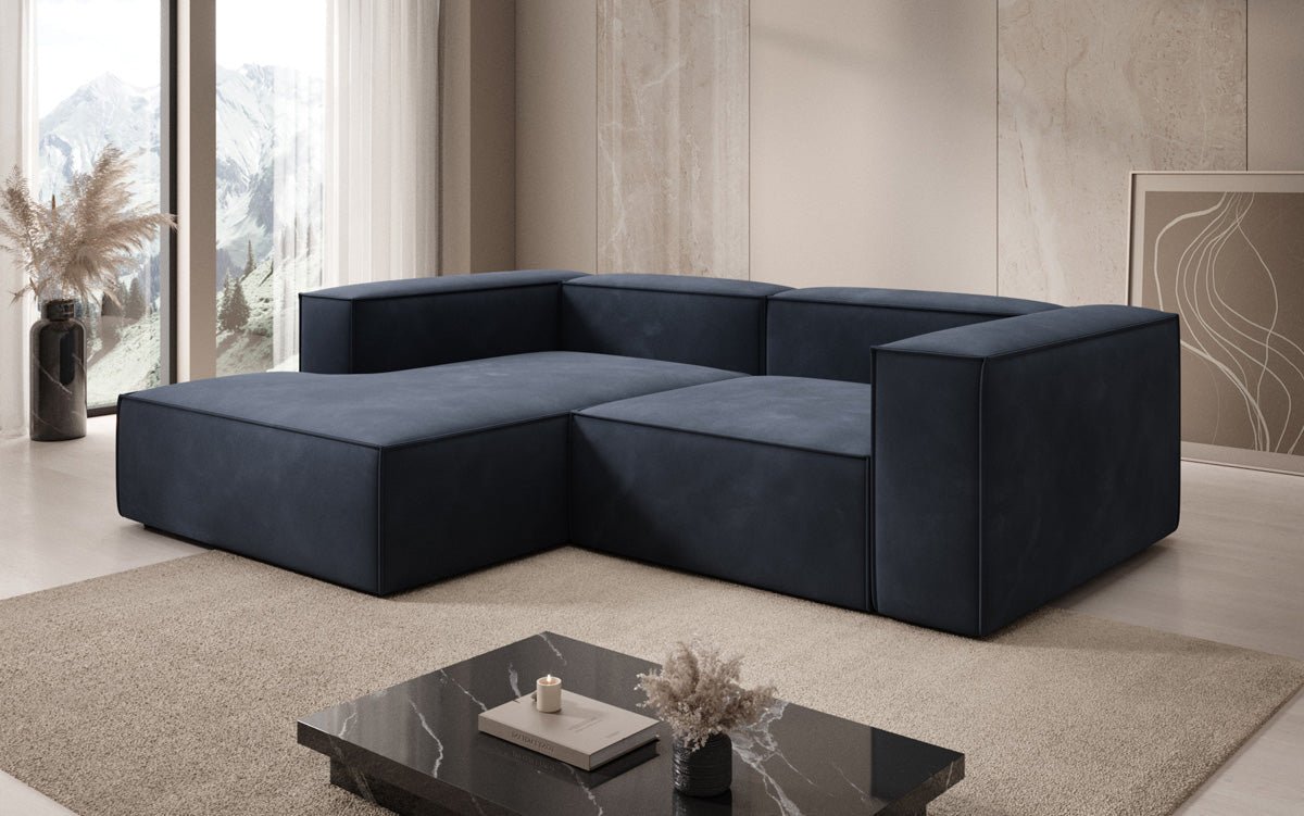 Designer Sofa Lesley L Mini in Samt