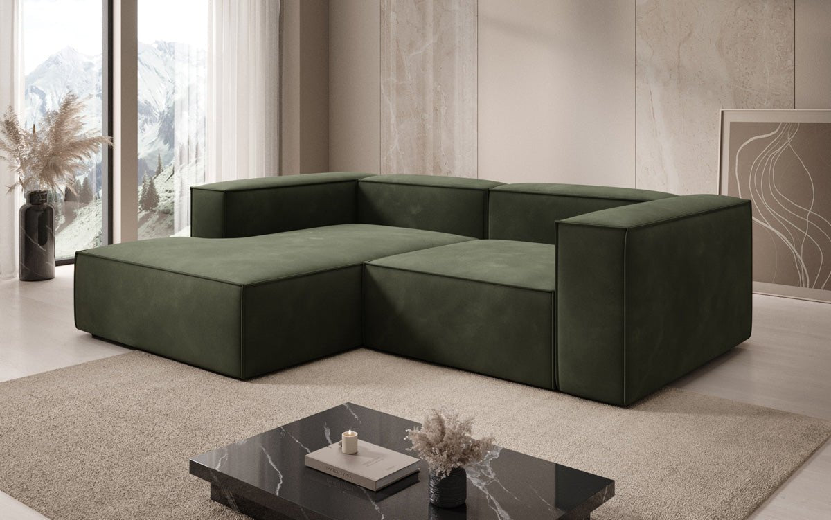 Designer Sofa Lesley L Mini in Samt
