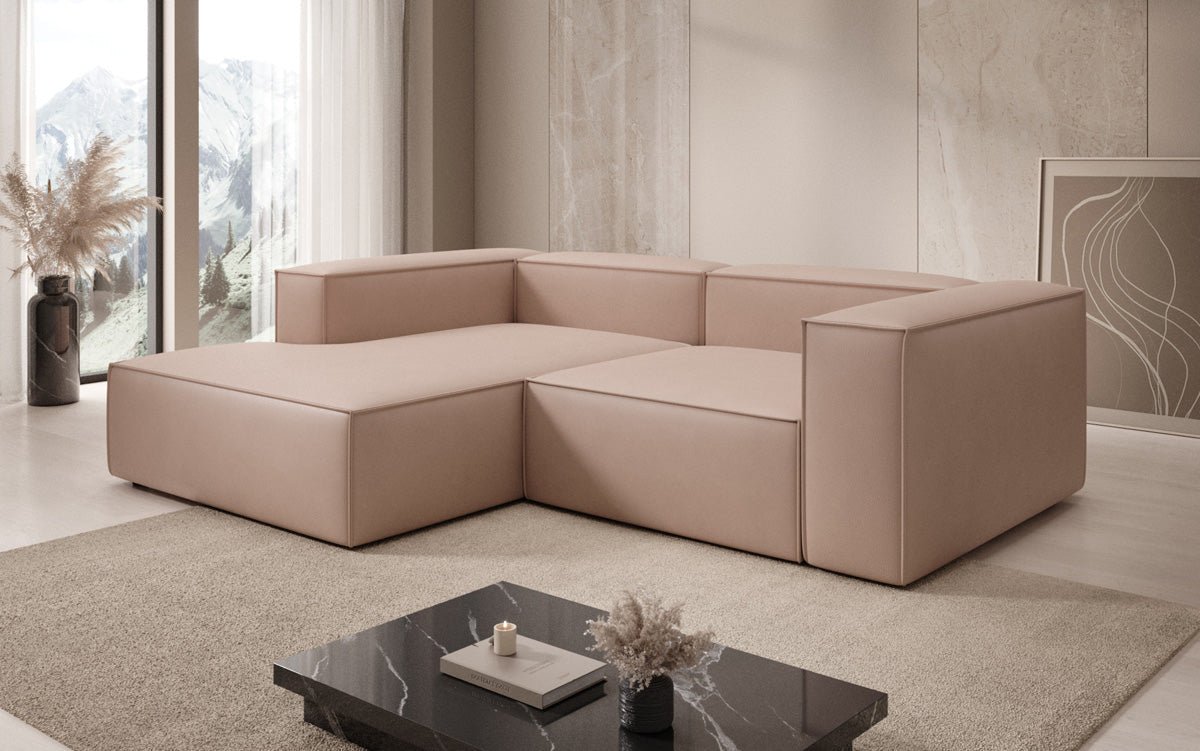 Designer Sofa Lesley L Mini in Echtleder