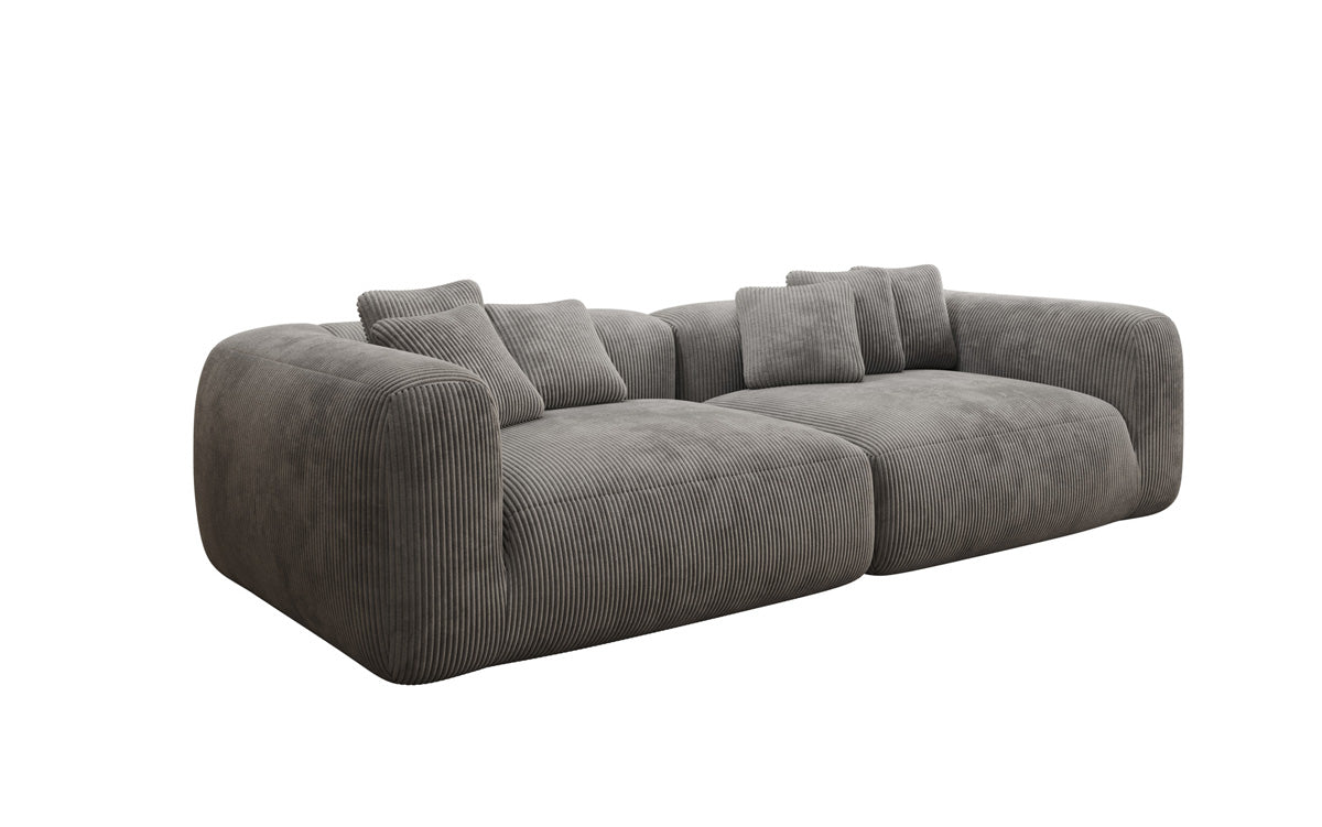 Canapé design Tully 3 places en Côtelé (ultra confortable)