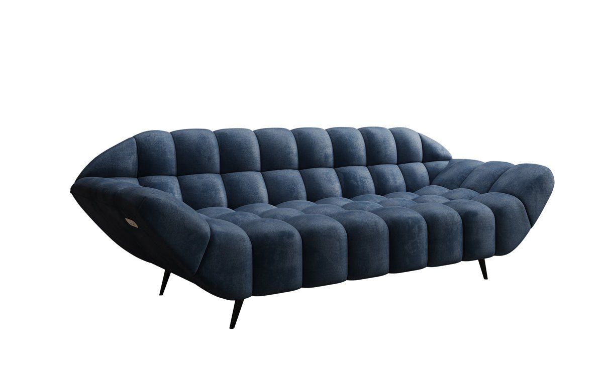 Designer 3 Sitzer Sofa Amora in Samt