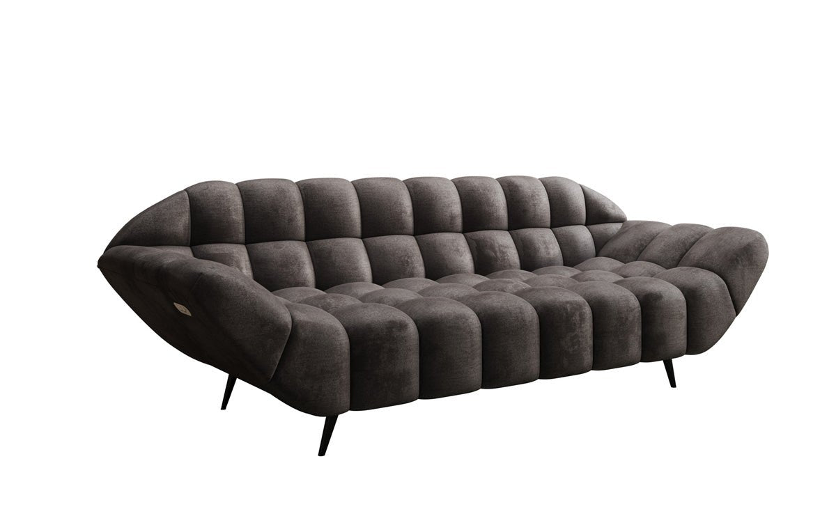 Designer 3 Sitzer Sofa Amora in Samt