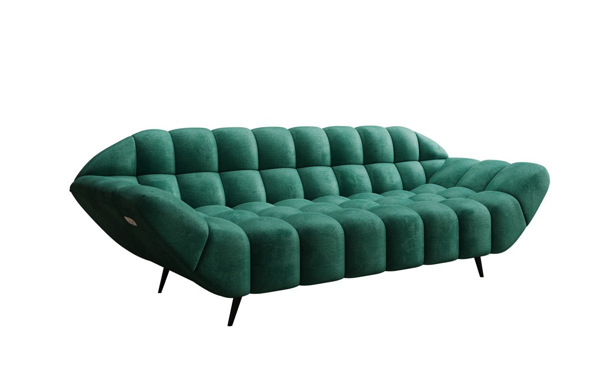 Designer 3 Sitzer Sofa Amora in Samt