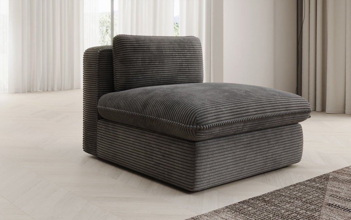 Designer Sofa-Sessel Cuddle in Cord