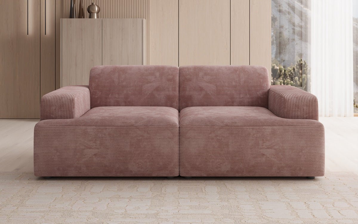 Designer 2 Sitzer Sofa Monza in Cord