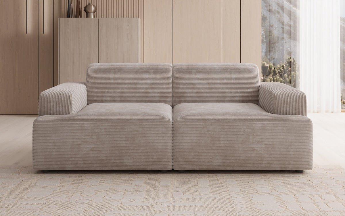 Designer 2 Sitzer Sofa Monza in Cord