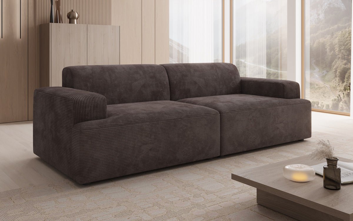 Designer 3 Sitzer Sofa Monza in Cord