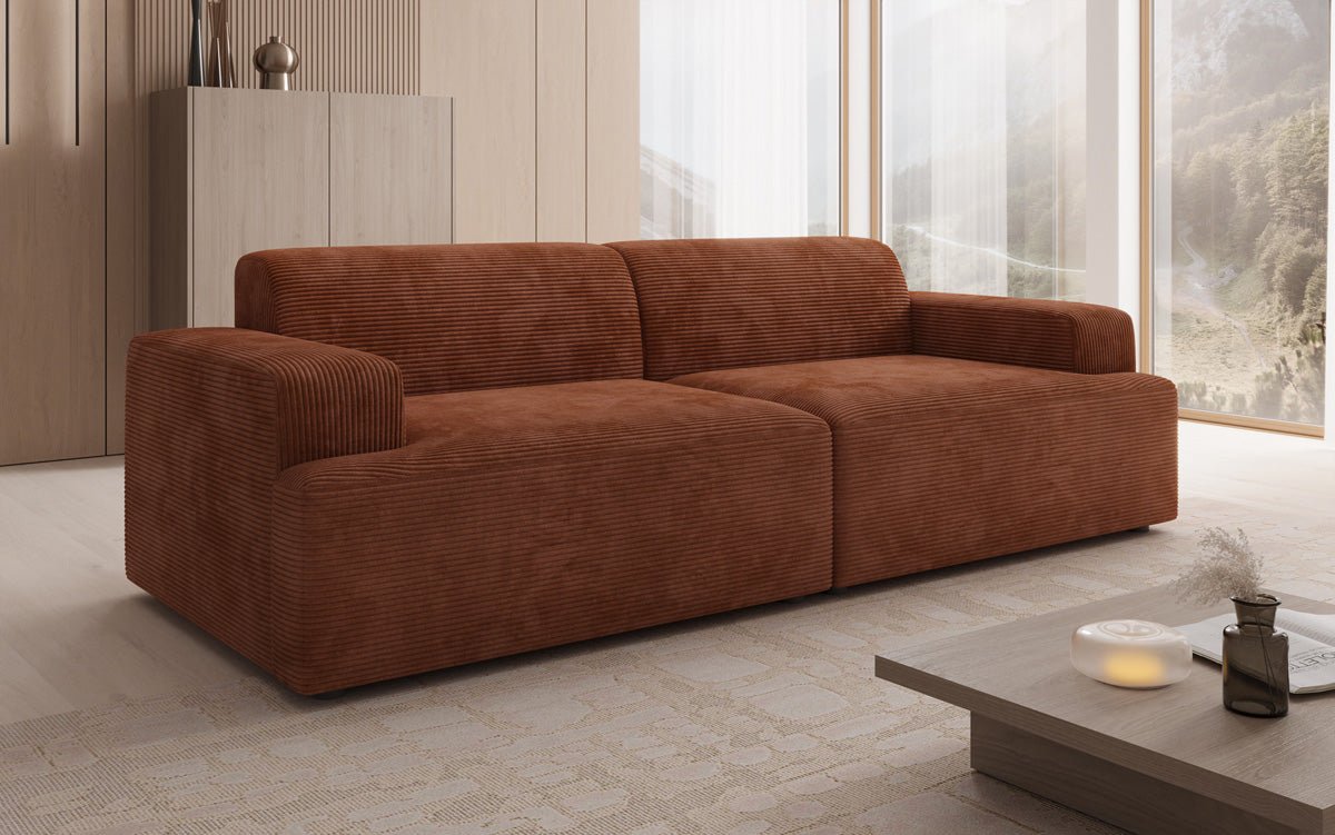 Designer 3 Sitzer Sofa Monza in Cord