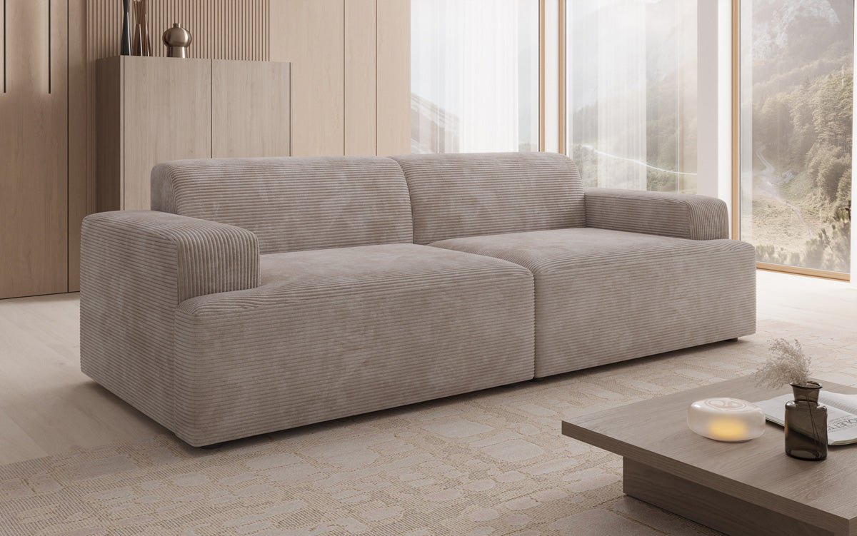 Designer 3 Sitzer Sofa Monza in Cord
