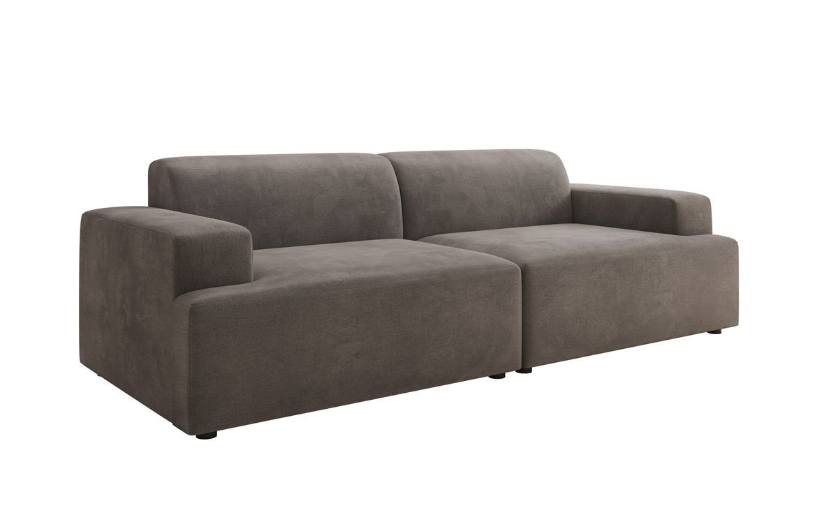 Designer 3 Sitzer Sofa Monza in Samt